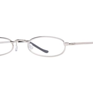 I Heart Eyewear Tube Reading Glasses [Silver +2.50]