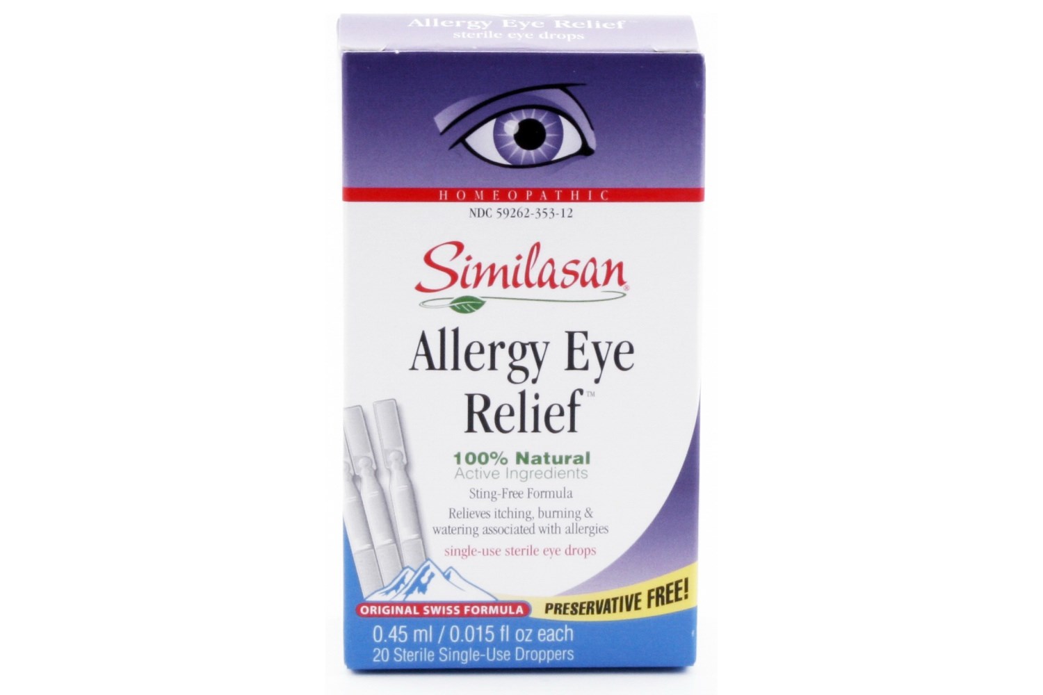 Similasan Allergy Eye Relief Single-Use Droppers (.4 ml)