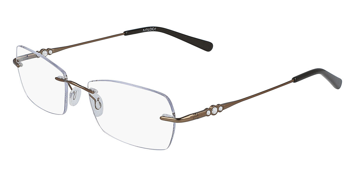Pure AIRLOCK EMBRACE 200 250 Men's Glasses Brown Size 53 - Free Lenses - HSA/FSA Insurance - Blue Light Block Available