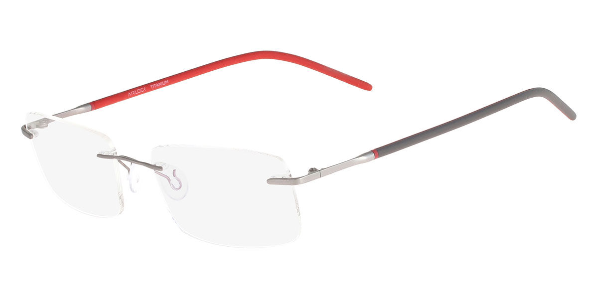 Pure AIRLOCK ENDLESS 200 035 Men's Glasses Grey Size 53 - Free Lenses - HSA/FSA Insurance - Blue Light Block Available