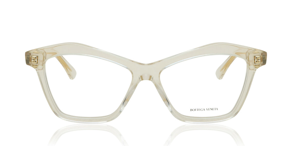 Bottega Veneta BV1096O 004 Women’s Glasses Clear Size 54 - Free Lenses - HSA/FSA Insurance - Blue Light Block Available