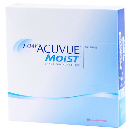 1-DAY ACUVUE MOIST 90pk Contact Lenses