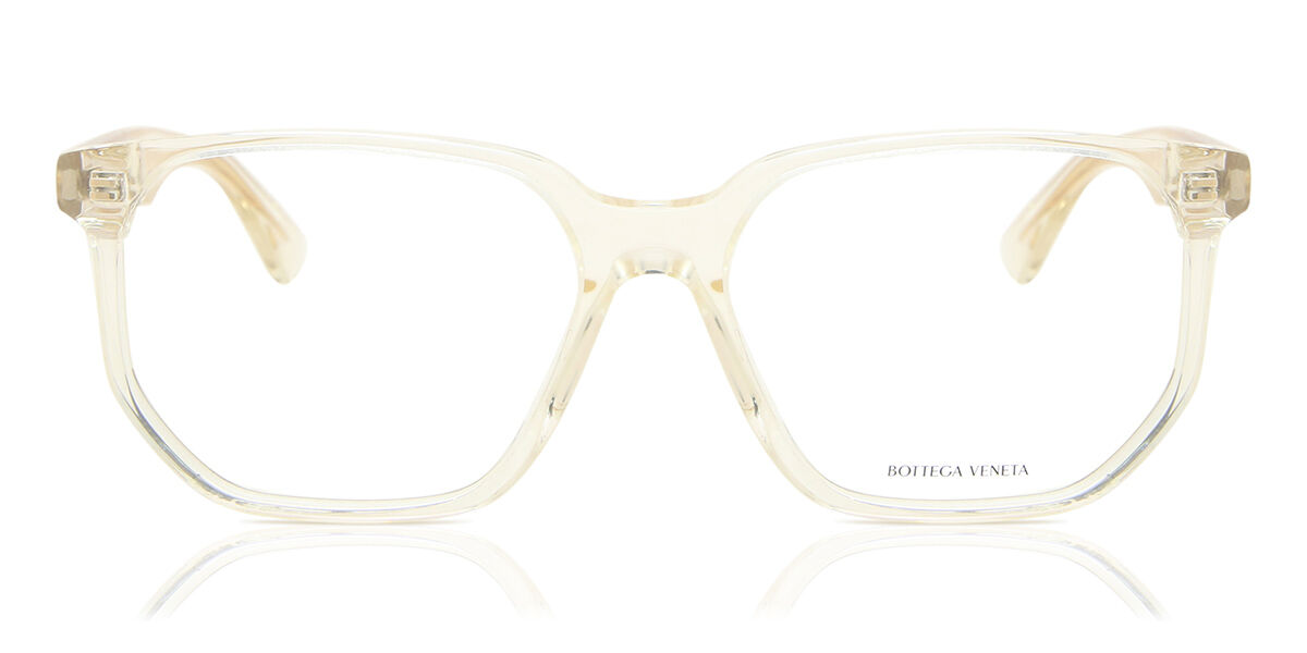 Bottega Veneta BV1097O 003 Men's Glasses Clear Size 54 - Free Lenses - HSA/FSA Insurance - Blue Light Block Available