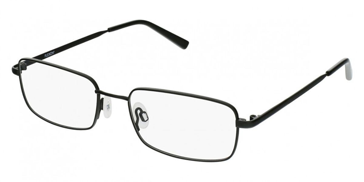 Flexon H6051 001 Men's Glasses Black Size 53 - Free Lenses - HSA/FSA Insurance - Blue Light Block Available