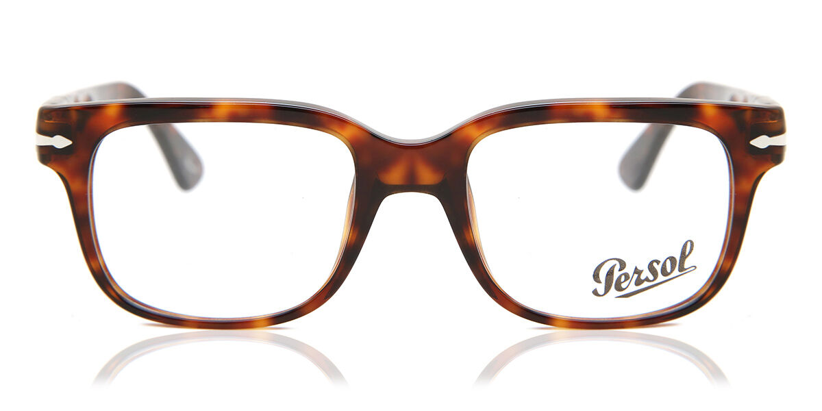 Persol PO3252V 24 Men's Glasses Tortoiseshell Size 52 - Free Lenses - HSA/FSA Insurance - Blue Light Block Available