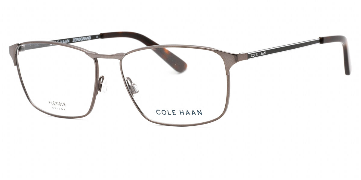 Cole Haan CH4046 033 Men's Glasses Gunmetal Size 55 - Free Lenses - HSA/FSA Insurance - Blue Light Block Available