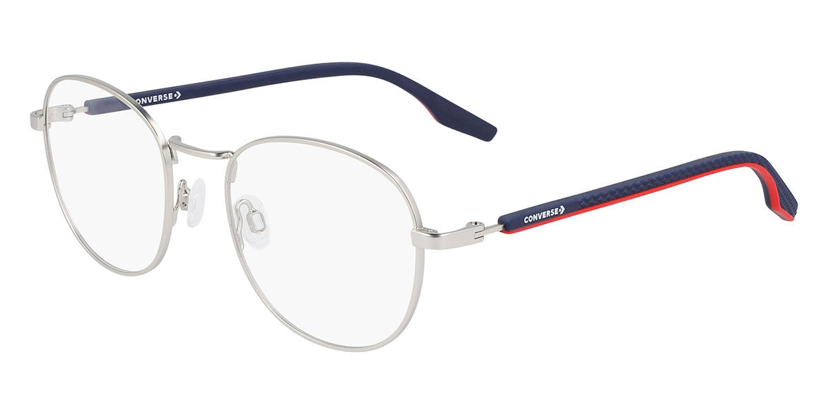 Converse CV3015 045 Men's Glasses Silver Size 50 - Free Lenses - HSA/FSA Insurance - Blue Light Block Available