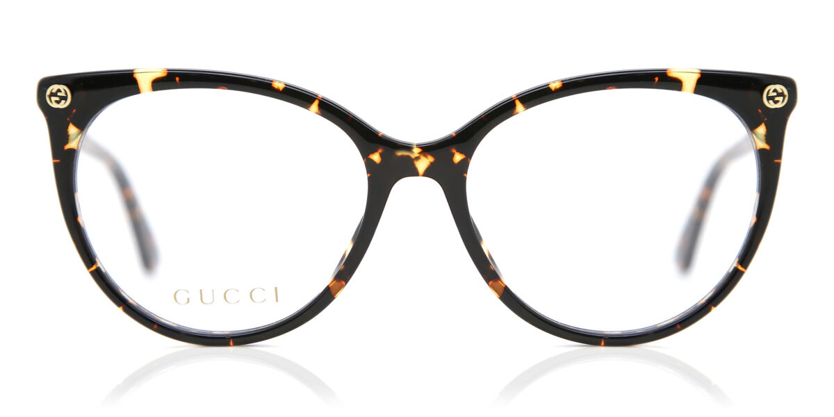 Gucci GG0093O 002 Women’s Glasses Tortoiseshell Size 53 - Free Lenses - HSA/FSA Insurance - Blue Light Block Available