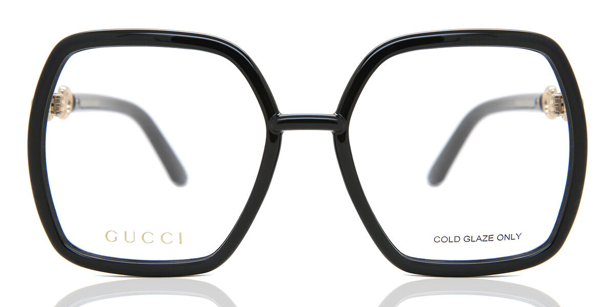 Gucci GG0890O 001 Women’s Glasses Black Size 55 - Free Lenses - HSA/FSA Insurance - Blue Light Block Available