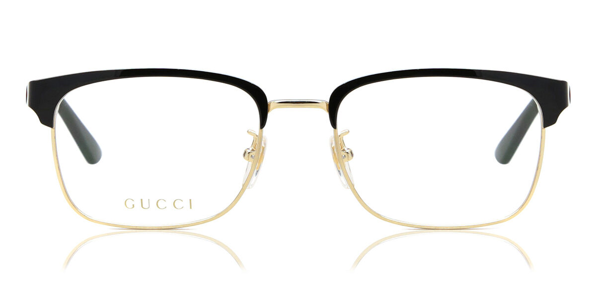 Gucci GG0934OA Asian Fit 001 Men's Glasses Gold Size 54 - Free Lenses - HSA/FSA Insurance - Blue Light Block Available