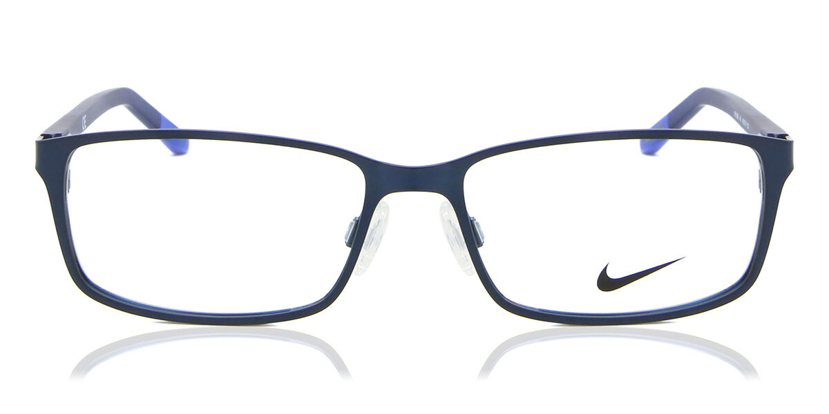 Nike 5580 401 Men's Glasses Blue Size 49 - Free Lenses - HSA/FSA Insurance - Blue Light Block Available