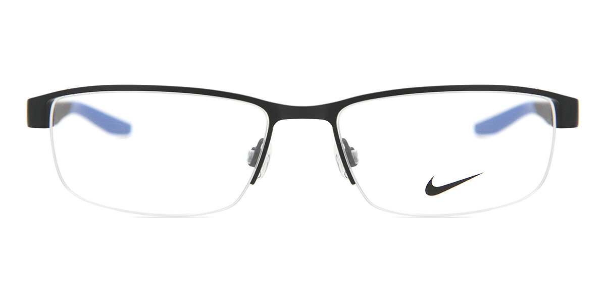 Nike 8138 008 Men's Glasses Black Size 56 - Free Lenses - HSA/FSA Insurance - Blue Light Block Available