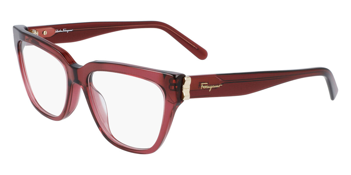 Salvatore Ferragamo SF 2893 604 Women’s Glasses Burgundy Size 53 - Free Lenses - HSA/FSA Insurance - Blue Light Block Available