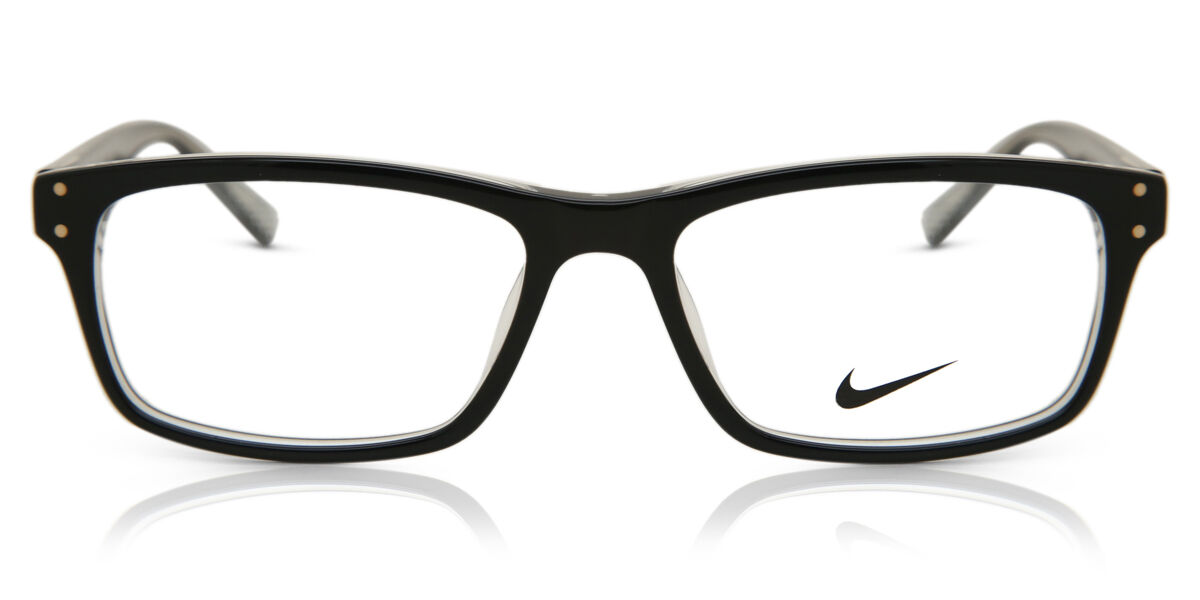 Nike 7242 001 Men's Glasses Black Size 53 - Free Lenses - HSA/FSA Insurance - Blue Light Block Available