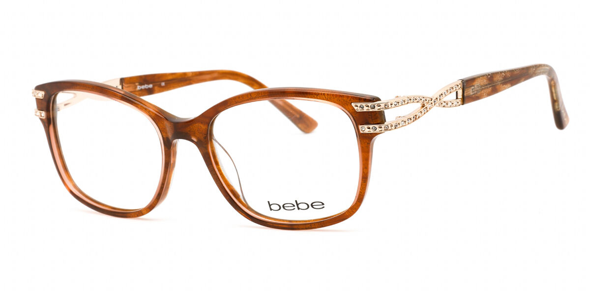 Bebe BB5172 200 Men's Glasses Brown Size 52 - Free Lenses - HSA/FSA Insurance - Blue Light Block Available