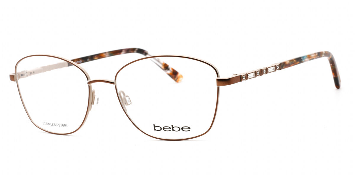 Bebe BB5192 200 Men's Glasses Brown Size 54 - Free Lenses - HSA/FSA Insurance - Blue Light Block Available