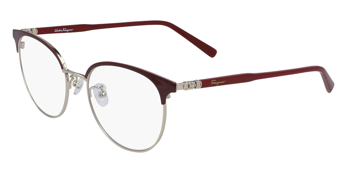Salvatore Ferragamo SF 2201 744 Women’s Glasses Burgundy Size 51 - Free Lenses - HSA/FSA Insurance - Blue Light Block Available