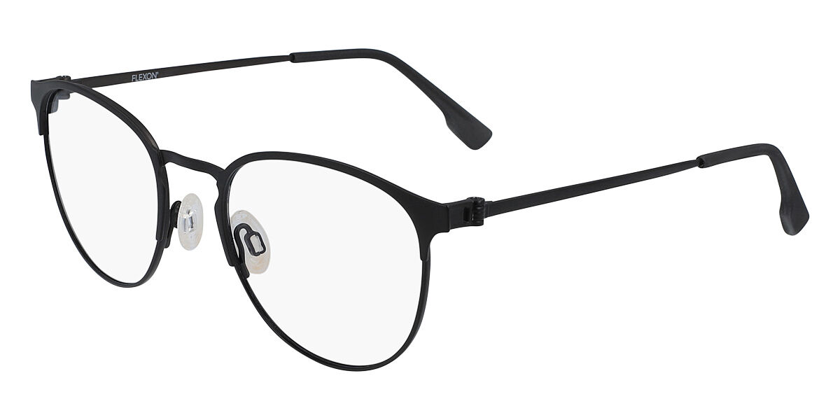 Flexon E1089 001 Men's Glasses Black Size 51 - Free Lenses - HSA/FSA Insurance - Blue Light Block Available