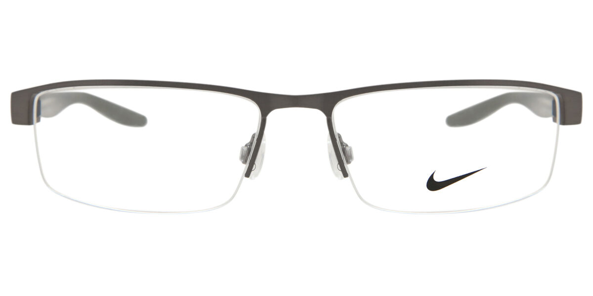 Nike 8137 075 Men's Glasses Grey Size 55 - Free Lenses - HSA/FSA Insurance - Blue Light Block Available