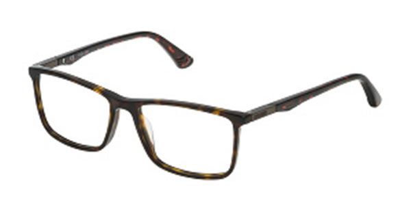 Police VPL393 BROOKLYN 4 0722 Men's Glasses Tortoiseshell Size 54 - Free Lenses - HSA/FSA Insurance - Blue Light Block Available