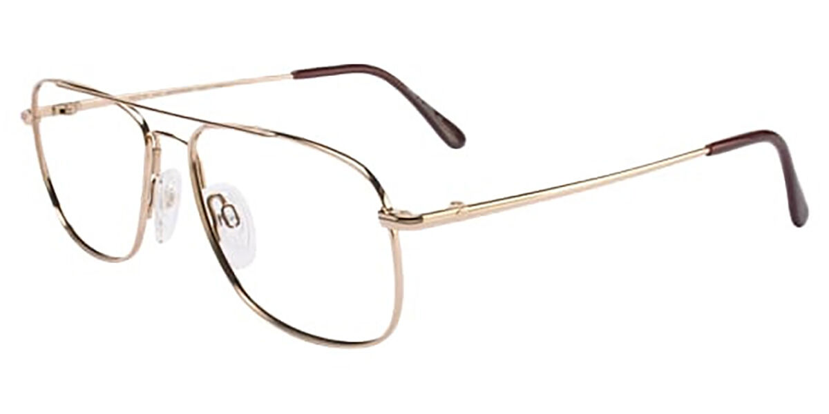 Flexon Autoflex 44 115 Men's Glasses Gold Size 55 - Free Lenses - HSA/FSA Insurance - Blue Light Block Available