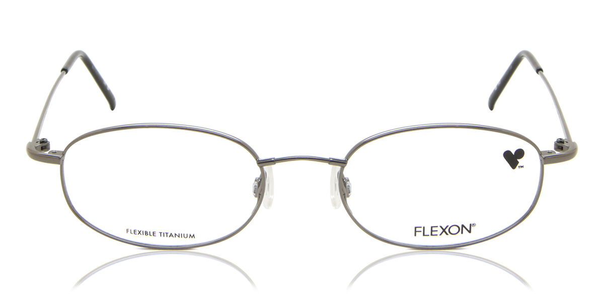 Flexon FL 609 033 Men's Glasses Gunmetal Size 50 - Free Lenses - HSA/FSA Insurance - Blue Light Block Available