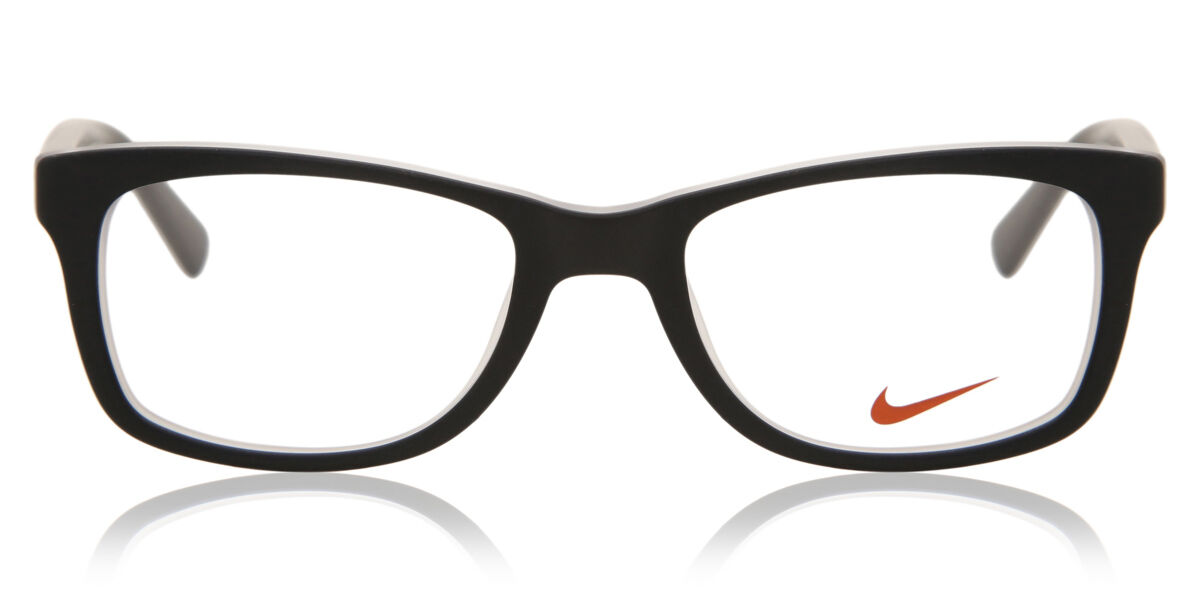 Nike 5509 Kids 018 Kids' Glasses Black Size 48 - Free Lenses - HSA/FSA Insurance - Blue Light Block Available