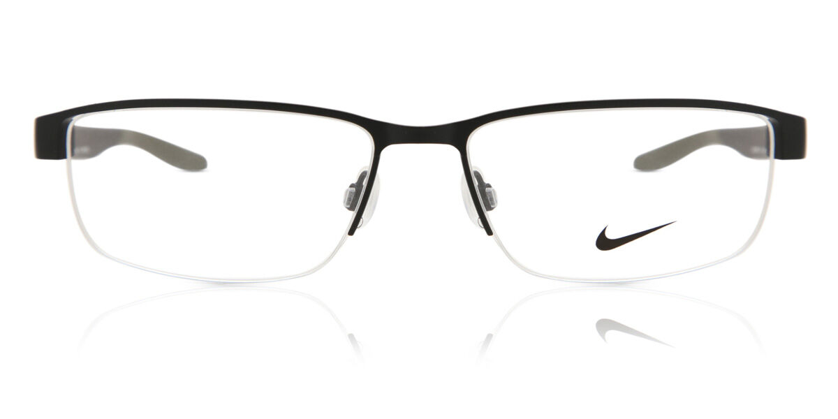 Nike 8138 003 Men's Glasses Black Size 56 - Free Lenses - HSA/FSA Insurance - Blue Light Block Available