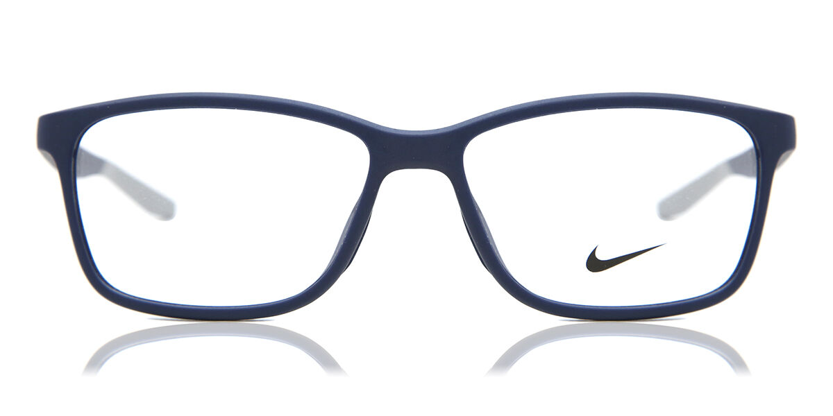 Nike 7118 413 Men's Glasses Blue Size 55 - Free Lenses - HSA/FSA Insurance - Blue Light Block Available