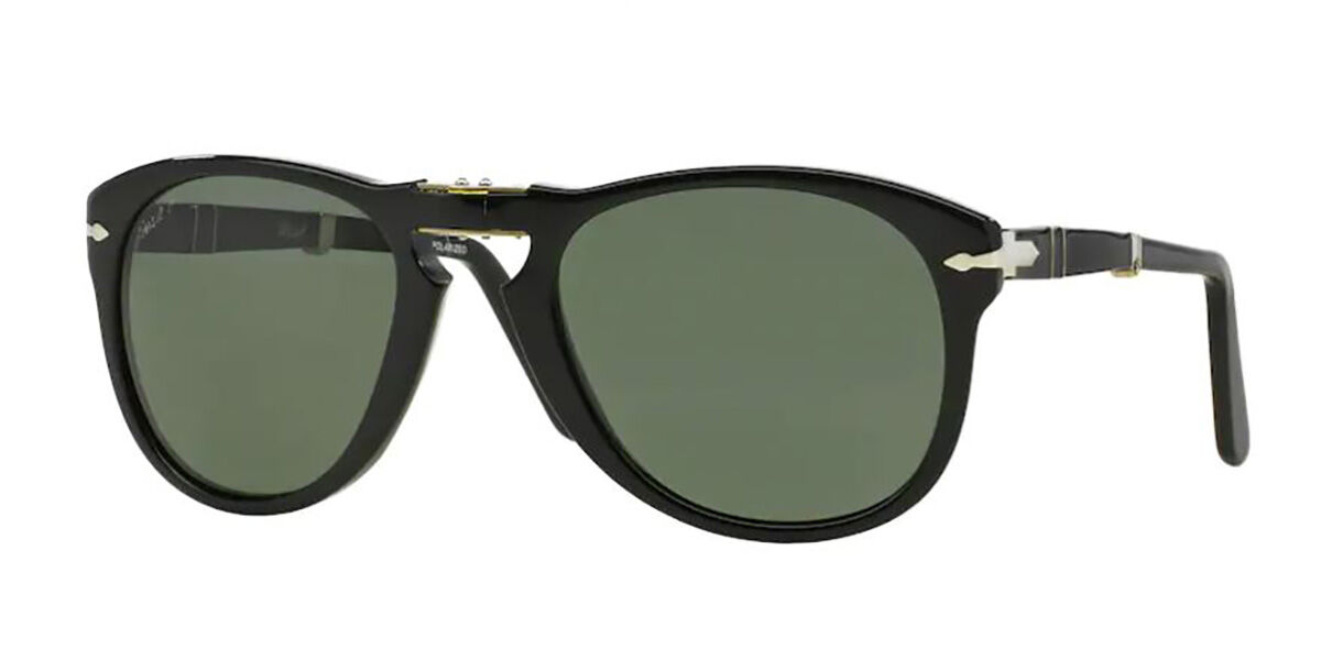 Persol PO0714 Folding Polarized 95/58 Men's Sunglasses Black Size 54