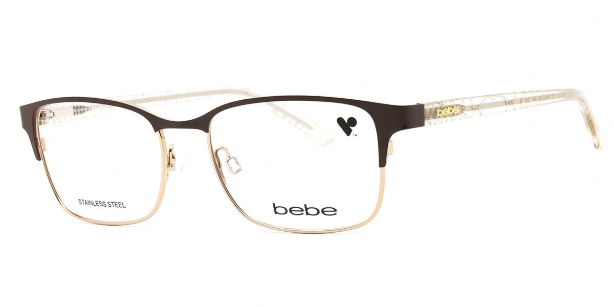 Bebe BB5190 200 Men's Glasses Brown Size 52 - Free Lenses - Blue Light Block Available