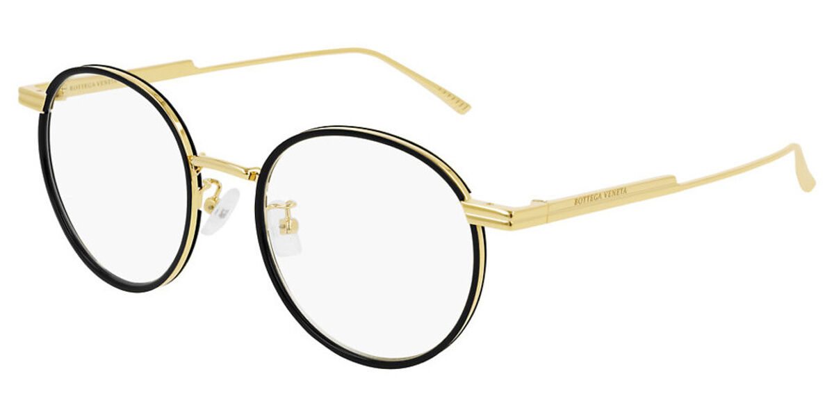 Bottega Veneta BV1017O 001 Men's Glasses Gold Size 50 - Free Lenses - Blue Light Block Available